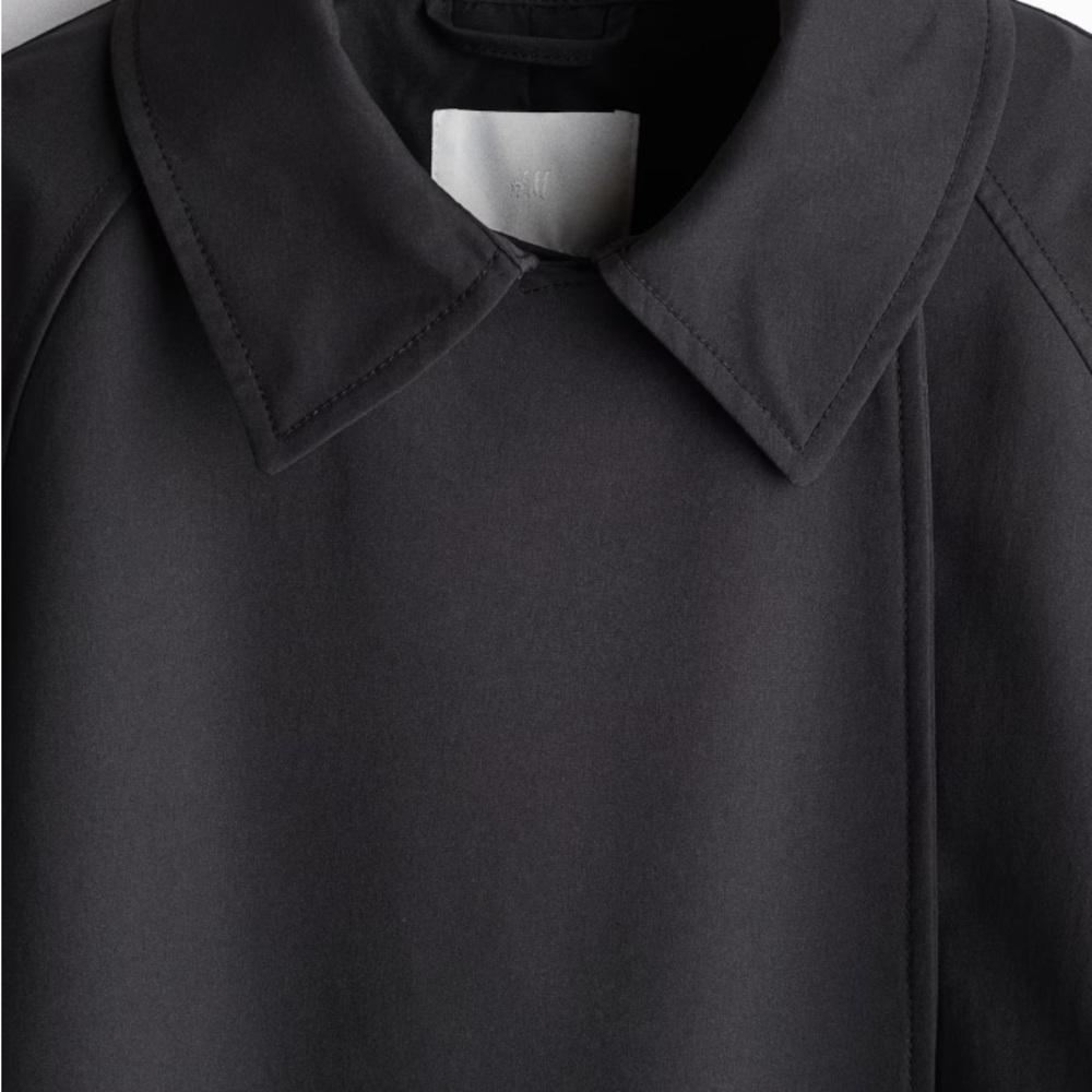 Classic Black Trench Coat - Picture 3 of 3
